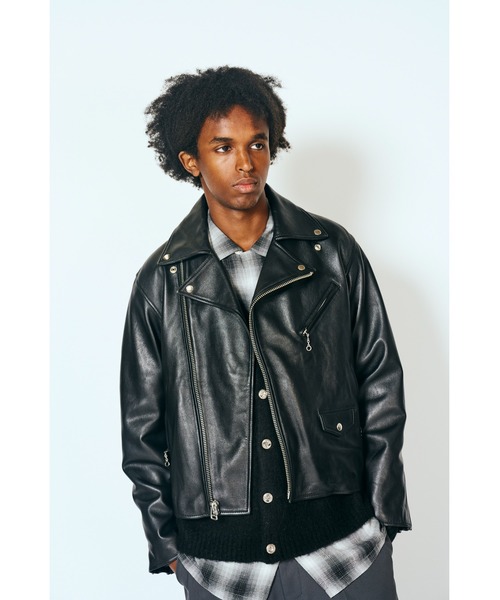 TOWNCRAFT タウンクラフト】 LEATHER DOUBLE RIDERS レザーライダース