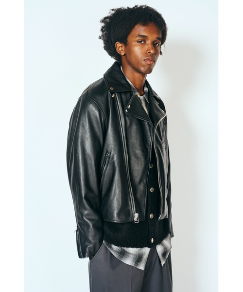 TOWNCRAFT タウンクラフト】 LEATHER DOUBLE RIDERS レザーライダース