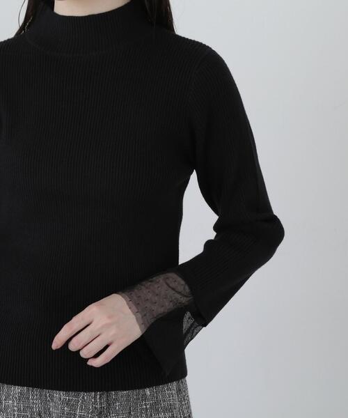 PROPORTION BODY DRESSING(プロポーションボディドレッシング)の「チュールフレアースリーブニット / 1214170002(ニット/セーター・レディース・ホワイト/ブラック/イエロー・FREE)」の20枚目の写真