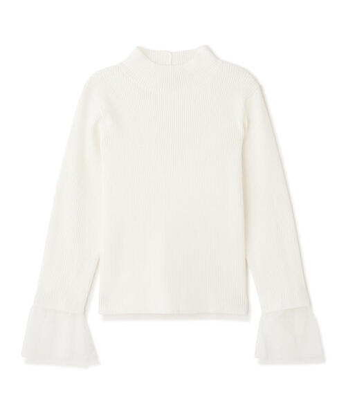 PROPORTION BODY DRESSING(プロポーションボディドレッシング)の「チュールフレアースリーブニット / 1214170002(ニット/セーター・レディース・ホワイト/ブラック/イエロー・FREE)」の22枚目の写真