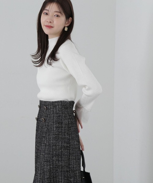 PROPORTION BODY DRESSING(プロポーションボディドレッシング)の「チュールフレアースリーブニット / 1214170002(ニット/セーター・レディース・ホワイト/ブラック/イエロー・FREE)」の18枚目の写真