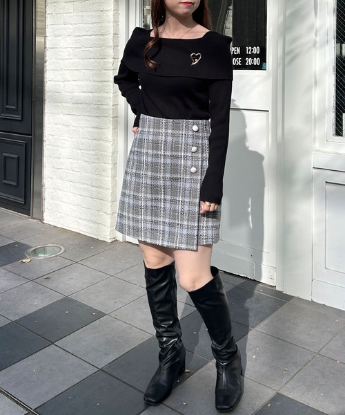 INGNI（イング）の「サイドボタンラップスカパン（その他パンツ・レディース・ブラック/ブラック系その他2/グレー系7・FREE）」の19枚目の写真