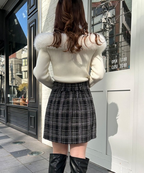 INGNI（イング）の「サイドボタンラップスカパン（その他パンツ・レディース・ブラック/ブラック系その他2/グレー系7・FREE）」の9枚目の写真