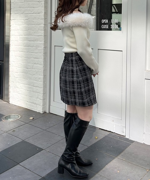 INGNI（イング）の「サイドボタンラップスカパン（その他パンツ・レディース・ブラック/ブラック系その他2/グレー系7・FREE）」の12枚目の写真