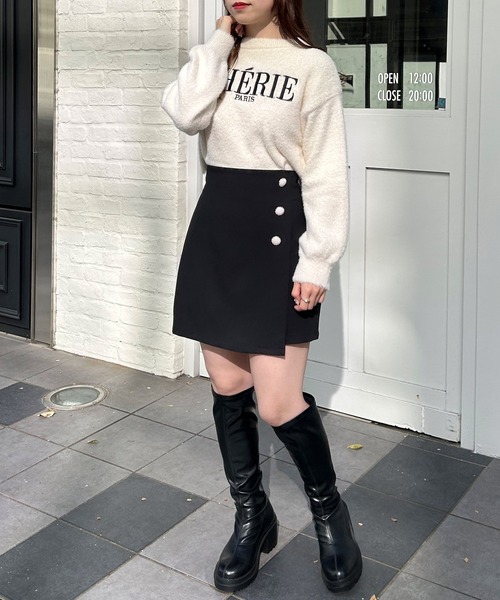 INGNI（イング）の「サイドボタンラップスカパン（その他パンツ・レディース・ブラック/ブラック系その他2/グレー系7・FREE）」の17枚目の写真