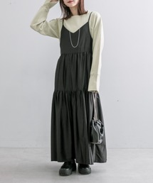 mystic | サテンティアードキャミワンピース(ワンピース)