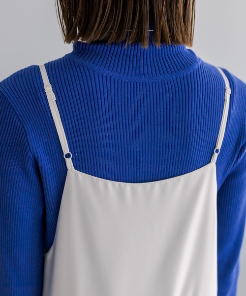 mystic(ミスティック)の「サテンティアードキャミワンピース(ワンピース・レディース・ライトグレー/チャコールグレー/ブラック・1/2)」の15枚目の写真