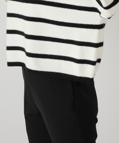 EVERYDAY I LIKE.（エヴリディアイライク）の「クロップドストライプタートルネックプルオーバー（ニット/セーター・レディース・ホワイト系その他・FREE）」の20枚目の写真
