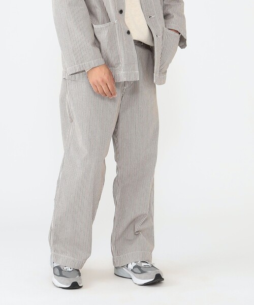 BEAMS PLUS(ビームスプラス)の「BEAMS PLUS / マルチカラー ヒッコリー ミリタリー トラウザーズ(その他パンツ・メンズ・ベージュ/グレー・L/XS/XL/S/M)」の6枚目の写真