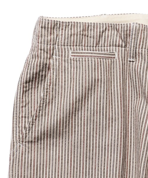 BEAMS PLUS(ビームスプラス)の「BEAMS PLUS / マルチカラー ヒッコリー ミリタリー トラウザーズ(その他パンツ・メンズ・ベージュ/グレー・L/XS/XL/S/M)」の8枚目の写真