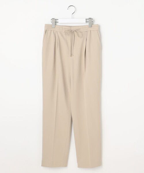 自由区(ジユウク)の「ライトフィールジャージータックテーパード パンツ(その他パンツ・レディース・ベージュ系/ローズ系/ブラック系/ネイビー/ブルー/ベージュ系2/グレー・38/40/36)」の5枚目の写真