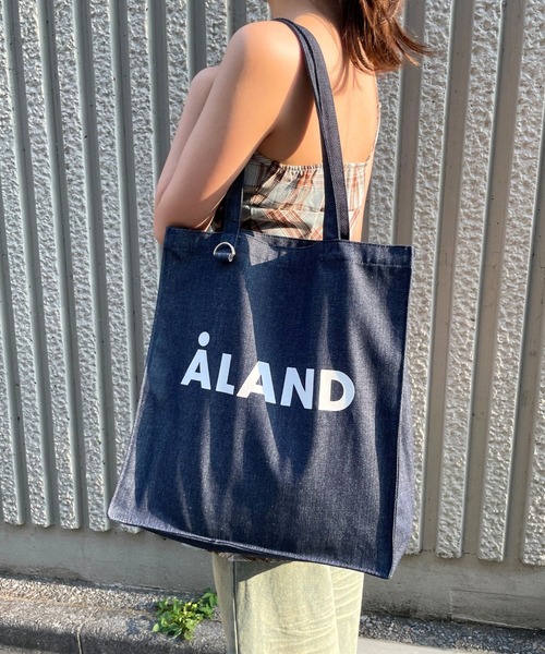 ALAND（エーランド）の「【UNISEX】ALAND／デニムマチツキトート 2100102（トートバッグ・レディース・ブラック/インディゴブルー・ONE SIZE）」の3枚目の写真
