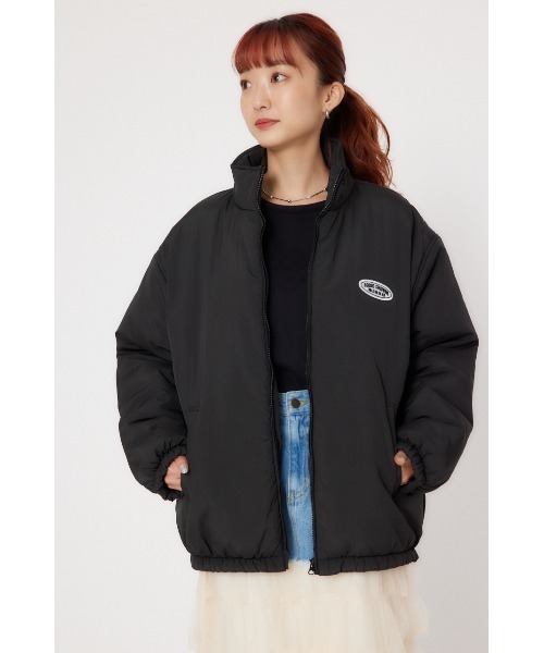 RODEO CROWNS WIDE BOWL（ロデオクラウンズワイドボウル）の「LOGOスタンドネックブルゾン（ブルゾン・レディース・アイボリー/ライトカーキ/ブラック・LARGE/MEDIUM）」の14枚目の写真