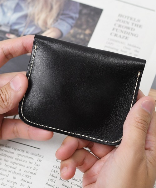 Fun & Daily（ファンアンドデイリー）の「フラップカウレザーカードケース（名刺入れ・メンズ・ブラック/ブラウン/レッド/ダークブラウン・FREE）」の9枚目の写真