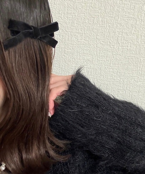 2setベロアリボンヘアピン（ヘアピン）｜cuorequal（クオレ