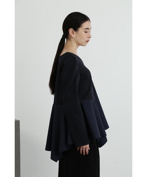 JILL STUART(ジルスチュアート)の「◆ストレッチダブルクロスタフタコンビトップ(シャツ/ブラウス・レディース・ネイビー/ベージュ・MEDIUM/SMALL)」の21枚目の写真