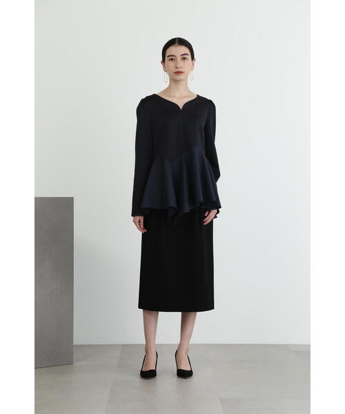 JILL STUART(ジルスチュアート)の「◆ストレッチダブルクロスタフタコンビトップ(シャツ/ブラウス・レディース・ネイビー/ベージュ・MEDIUM/SMALL)」の22枚目の写真