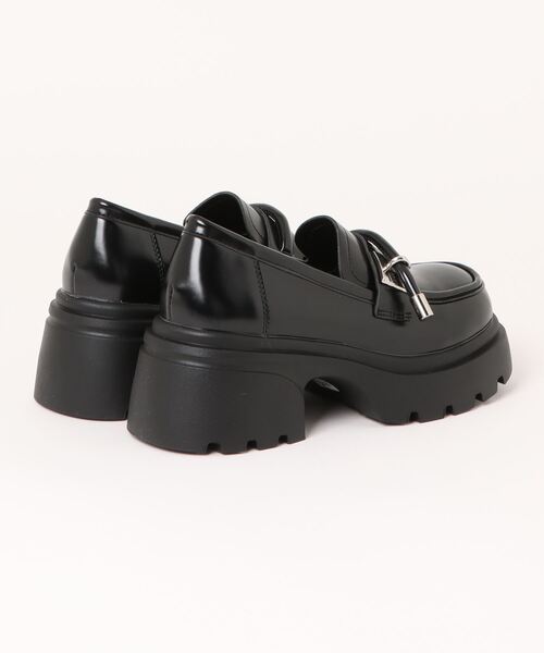 Shoes in Closet(シューズインクローゼット)の「厚底 タンクソール ストラップ デザイン ローファー 778(ローファー・レディース・ブラック/アイボリー/ブラック系その他/ダークブラウン・S/M/L/LL)」の14枚目の写真