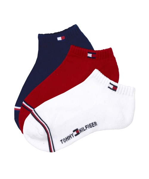 TOMMY HILFIGER（トミーヒルフィガー）の「TOMMY HILFIGER/トミーヒルフィガー ブランド ロゴ フロントフラッグ 抗菌防臭 足底パイル 靴下 スニーカーソックス アンクルソックス くるぶし 3足セット 23cm 24cm 25cm 26cm 27cm（ソックス/靴下・メンズ・ブラック/その他6/その他1/その他3/その他2/その他5/その他4/ブラック系2/その他9/その他8/その他7/ブラック系3/ホワイト/その他10・25～27cm/23～25cm）」の6枚目の写真