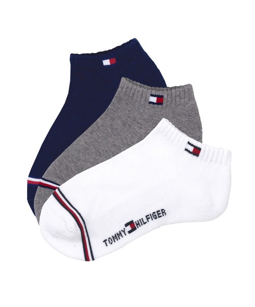 TOMMY HILFIGER（トミーヒルフィガー）の「TOMMY HILFIGER/トミーヒルフィガー ブランド ロゴ フロントフラッグ 抗菌防臭 足底パイル 靴下 スニーカーソックス アンクルソックス くるぶし 3足セット 23cm 24cm 25cm 26cm 27cm（ソックス/靴下・メンズ・ブラック/その他6/その他1/その他3/その他2/その他5/その他4/ブラック系2/その他9/その他8/その他7/ブラック系3/ホワイト/その他10・25～27cm/23～25cm）」の7枚目の写真