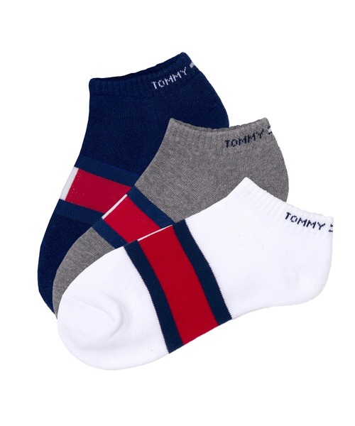TOMMY HILFIGER（トミーヒルフィガー）の「TOMMY HILFIGER/トミーヒルフィガー ブランド ロゴ フロントフラッグ 抗菌防臭 足底パイル 靴下 スニーカーソックス アンクルソックス くるぶし 3足セット 23cm 24cm 25cm 26cm 27cm（ソックス/靴下・メンズ・ブラック/その他6/その他1/その他3/その他2/その他5/その他4/ブラック系2/その他9/その他8/その他7/ブラック系3/ホワイト/その他10・25～27cm/23～25cm）」の10枚目の写真