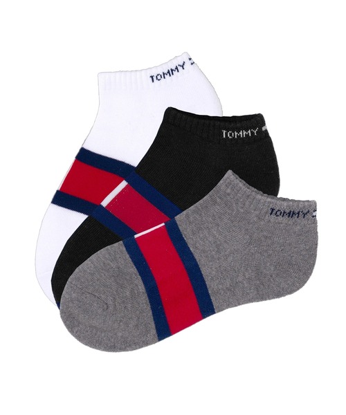 TOMMY HILFIGER（トミーヒルフィガー）の「TOMMY HILFIGER/トミーヒルフィガー ブランド ロゴ フロントフラッグ 抗菌防臭 足底パイル 靴下 スニーカーソックス アンクルソックス くるぶし 3足セット 23cm 24cm 25cm 26cm 27cm（ソックス/靴下・メンズ・ブラック/その他6/その他1/その他3/その他2/その他5/その他4/ブラック系2/その他9/その他8/その他7/ブラック系3/ホワイト/その他10・25～27cm/23～25cm）」の11枚目の写真