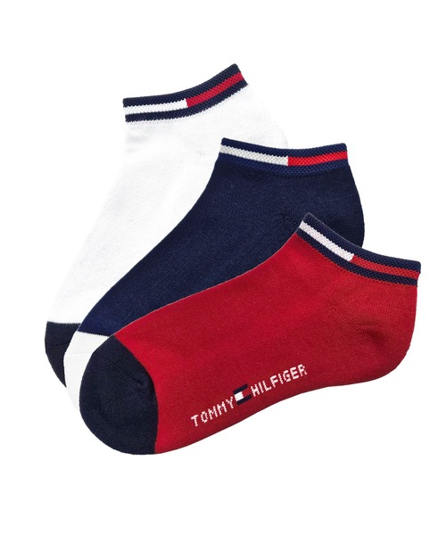 TOMMY HILFIGER（トミーヒルフィガー）の「TOMMY HILFIGER/トミーヒルフィガー ブランド ロゴ フロントフラッグ 抗菌防臭 足底パイル 靴下 スニーカーソックス アンクルソックス くるぶし 3足セット 23cm 24cm 25cm 26cm 27cm（ソックス/靴下・メンズ・ブラック/その他6/その他1/その他3/その他2/その他5/その他4/ブラック系2/その他9/その他8/その他7/ブラック系3/ホワイト/その他10・25～27cm/23～25cm）」の13枚目の写真