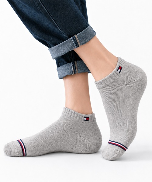 TOMMY HILFIGER(トミーヒルフィガー)の「TOMMY HILFIGER/トミーヒルフィガー ブランド ロゴ フロントフラッグ 抗菌防臭 足底パイル 靴下 スニーカーソックス アンクルソックス くるぶし 3足セット 23cm 24cm 25cm 26cm 27cm(ソックス/靴下・メンズ・ブラック/その他6/その他1/その他3/その他2/その他5/その他4/ブラック系2/その他9/その他8/その他7/ブラック系3/ホワイト/その他10/その他12/その他11・25~27cm/23~25cm)」の21枚目の写真