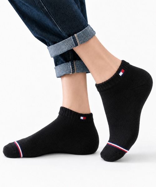 TOMMY HILFIGER(トミーヒルフィガー)の「TOMMY HILFIGER/トミーヒルフィガー ブランド ロゴ フロントフラッグ 抗菌防臭 足底パイル 靴下 スニーカーソックス アンクルソックス くるぶし 3足セット 23cm 24cm 25cm 26cm 27cm(ソックス/靴下・メンズ・ブラック/その他6/その他1/その他3/その他2/その他5/その他4/ブラック系2/その他9/その他8/その他7/ブラック系3/ホワイト/その他10/その他12/その他11・25~27cm/23~25cm)」の18枚目の写真
