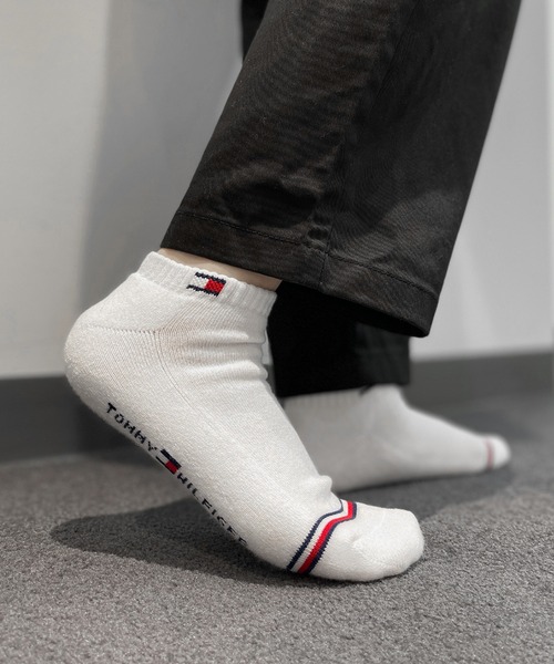 TOMMY HILFIGER（トミーヒルフィガー）の「TOMMY HILFIGER/トミーヒルフィガー ブランド ロゴ フロントフラッグ 抗菌防臭 足底パイル 靴下 スニーカーソックス アンクルソックス くるぶし 3足セット 23cm 24cm 25cm 26cm 27cm（ソックス/靴下・メンズ・ブラック/その他6/その他1/その他3/その他2/その他5/その他4/ブラック系2/その他9/その他8/その他7/ブラック系3/ホワイト/その他10・25～27cm/23～25cm）」の16枚目の写真