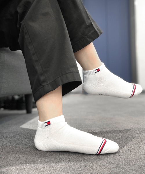 TOMMY HILFIGER（トミーヒルフィガー）の「TOMMY HILFIGER/トミーヒルフィガー ブランド ロゴ フロントフラッグ 抗菌防臭 足底パイル 靴下 スニーカーソックス アンクルソックス くるぶし 3足セット 23cm 24cm 25cm 26cm 27cm（ソックス/靴下・メンズ・ブラック/その他6/その他1/その他3/その他2/その他5/その他4/ブラック系2/その他9/その他8/その他7/ブラック系3/ホワイト/その他10・25～27cm/23～25cm）」の15枚目の写真