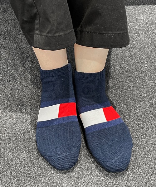TOMMY HILFIGER（トミーヒルフィガー）の「TOMMY HILFIGER/トミーヒルフィガー ブランド ロゴ フロントフラッグ 抗菌防臭 足底パイル 靴下 スニーカーソックス アンクルソックス くるぶし 3足セット 23cm 24cm 25cm 26cm 27cm（ソックス/靴下・メンズ・ブラック/その他6/その他1/その他3/その他2/その他5/その他4/ブラック系2/その他9/その他8/その他7/ブラック系3/ホワイト/その他10・25～27cm/23～25cm）」の21枚目の写真