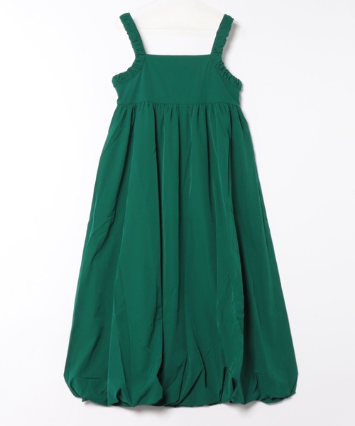 saloon（サルーン）の「SALOON(サルーン)/　ギャザーバルーンキャミワンピース【手洗い可】ロング丈（ワンピース・レディース・ベージュ/ブラック/グリーン・FREE）」の22枚目の写真
