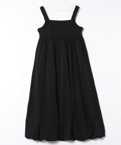 saloon（サルーン）の「SALOON(サルーン)/　ギャザーバルーンキャミワンピース【手洗い可】ロング丈（ワンピース・レディース・ベージュ/ブラック/グリーン・FREE）」の19枚目の写真