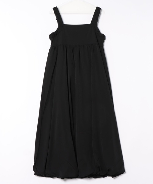 saloon（サルーン）の「SALOON(サルーン)/　ギャザーバルーンキャミワンピース【手洗い可】ロング丈（ワンピース・レディース・ベージュ/ブラック/グリーン・FREE）」の20枚目の写真