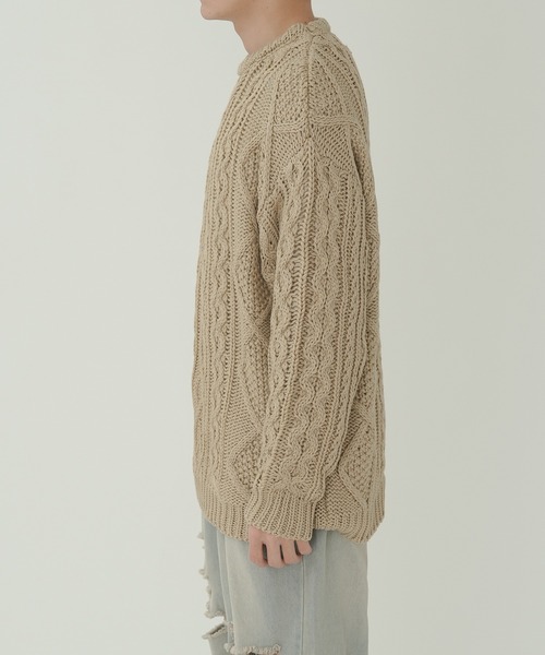 ぺブラム アランニットセーター the toe ハンドニット イエナ INVERALLAN - Fisherman's Sweater