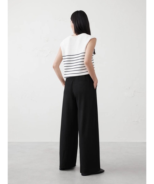 BANANA REPUBLIC FACTORY STORE(バナナリパブリック ファクトリーストア)の「BANANA REPUBLIC FACTORY STORE HAYDEN ワイドレッグパンツ(その他パンツ・レディース・ホワイト系その他/ブラック/チャコールグレー/ネイビー・4/6/2/8/0)」の10枚目の写真