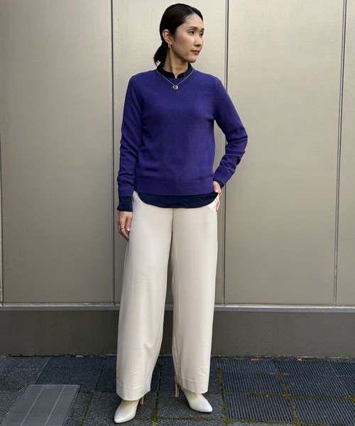 BANANA REPUBLIC FACTORY STORE(バナナリパブリック ファクトリーストア)の「BANANA REPUBLIC FACTORY STORE HAYDEN ワイドレッグパンツ(その他パンツ・レディース・ホワイト系その他/ブラック/チャコールグレー/ネイビー・4/6/2/8/0)」の5枚目の写真