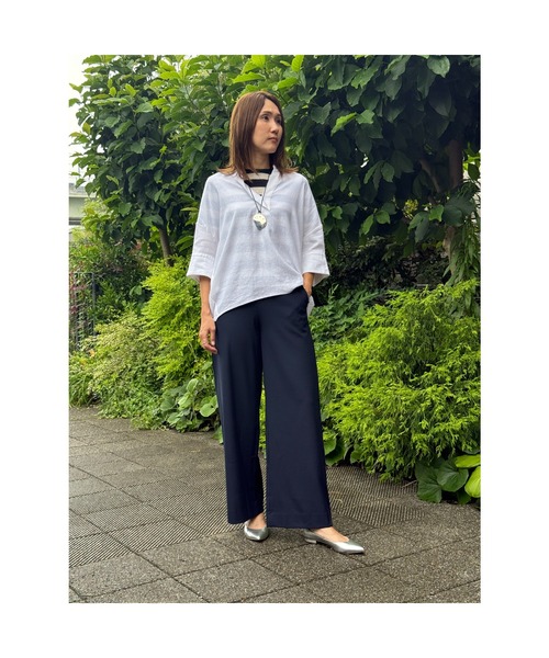 BANANA REPUBLIC FACTORY STORE(バナナリパブリック ファクトリーストア)の「BANANA REPUBLIC FACTORY STORE HAYDEN ワイドレッグパンツ(その他パンツ・レディース・ホワイト系その他/ブラック/チャコールグレー/ネイビー・4/6/2/8/0)」の7枚目の写真