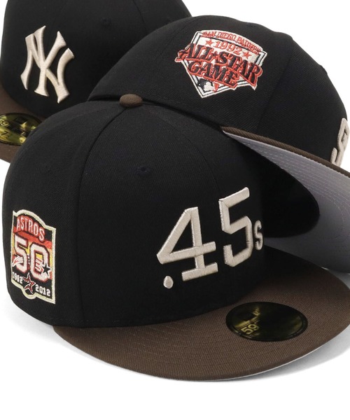 NEW ERA（ニューエラ）の「ニューエラ キャップ 59FIFTYサイドパッチ ONSPOTZ別注（キャップ・メンズ・ブラック/ブラック系/ブラック系1/ブラック系2/ブラック系3/ブラック系その他4・8/7 3/4/7 5/8/7 1/2/7 3/8/7 1/4/7/7 1/8/7 7/8）」の6枚目の写真