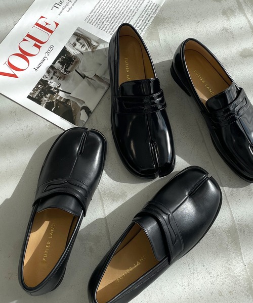 【極美品】FUTIER LAND 足袋ローファー　足袋シューズ　38 極美品】FUTIER LAND 足袋ローファー 足袋シューズ 38 - メルカリ
