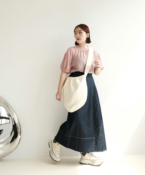 mimi toujours(ミミトゥジュール)の「2way シアー レース リボン ブラウス mimi toujours×ImSpring(シャツ/ブラウス・レディース・ピンク/アイボリー/ブラック・M)」の3枚目の写真