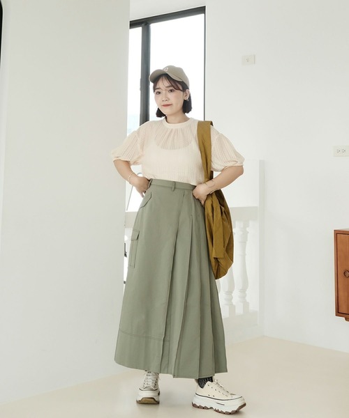 mimi toujours(ミミトゥジュール)の「2way シアー レース リボン ブラウス mimi toujours×ImSpring(シャツ/ブラウス・レディース・ピンク/アイボリー/ブラック・M)」の14枚目の写真