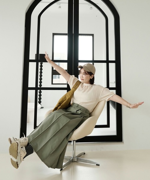 mimi toujours(ミミトゥジュール)の「2way シアー レース リボン ブラウス mimi toujours×ImSpring(シャツ/ブラウス・レディース・ピンク/アイボリー/ブラック・M)」の16枚目の写真