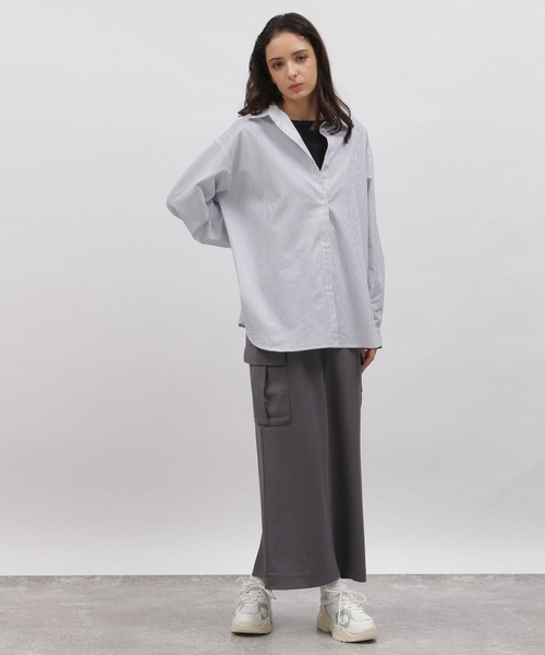 LAKOLE(ラコレ)の「ジョーゼットカーゴスカート / 996027(スカート・レディース・チャコールグレー/ブラック/ライトグリーン・SMALL/MEDIUM)」の10枚目の写真