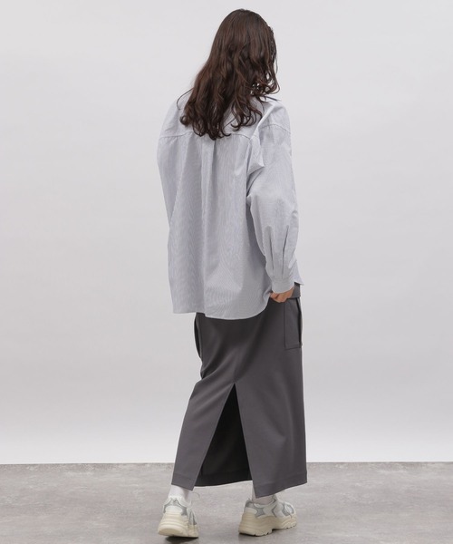 LAKOLE(ラコレ)の「ジョーゼットカーゴスカート / 996027(スカート・レディース・チャコールグレー/ブラック/ライトグリーン・SMALL/MEDIUM)」の12枚目の写真