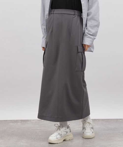 LAKOLE(ラコレ)の「ジョーゼットカーゴスカート / 996027(スカート・レディース・チャコールグレー/ブラック/ライトグリーン・SMALL/MEDIUM)」の13枚目の写真