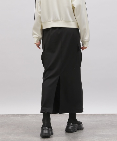 LAKOLE(ラコレ)の「ジョーゼットカーゴスカート / 996027(スカート・レディース・チャコールグレー/ブラック/ライトグリーン・SMALL/MEDIUM)」の9枚目の写真