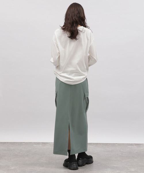 LAKOLE(ラコレ)の「ジョーゼットカーゴスカート / 996027(スカート・レディース・チャコールグレー/ブラック/ライトグリーン・SMALL/MEDIUM)」の18枚目の写真