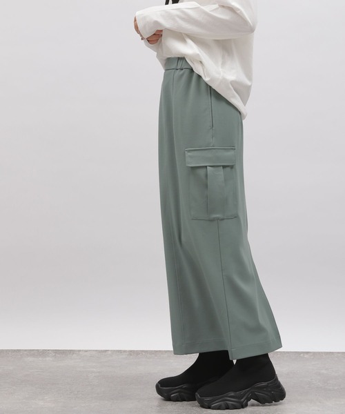 LAKOLE(ラコレ)の「ジョーゼットカーゴスカート / 996027(スカート・レディース・チャコールグレー/ブラック/ライトグリーン・SMALL/MEDIUM)」の19枚目の写真